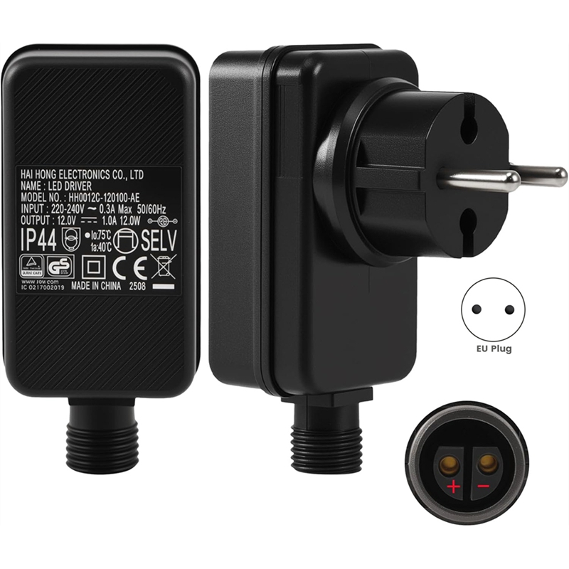 Outdoor Use Power Strip - 12V/1A LED Power Supply, Plug Fairy