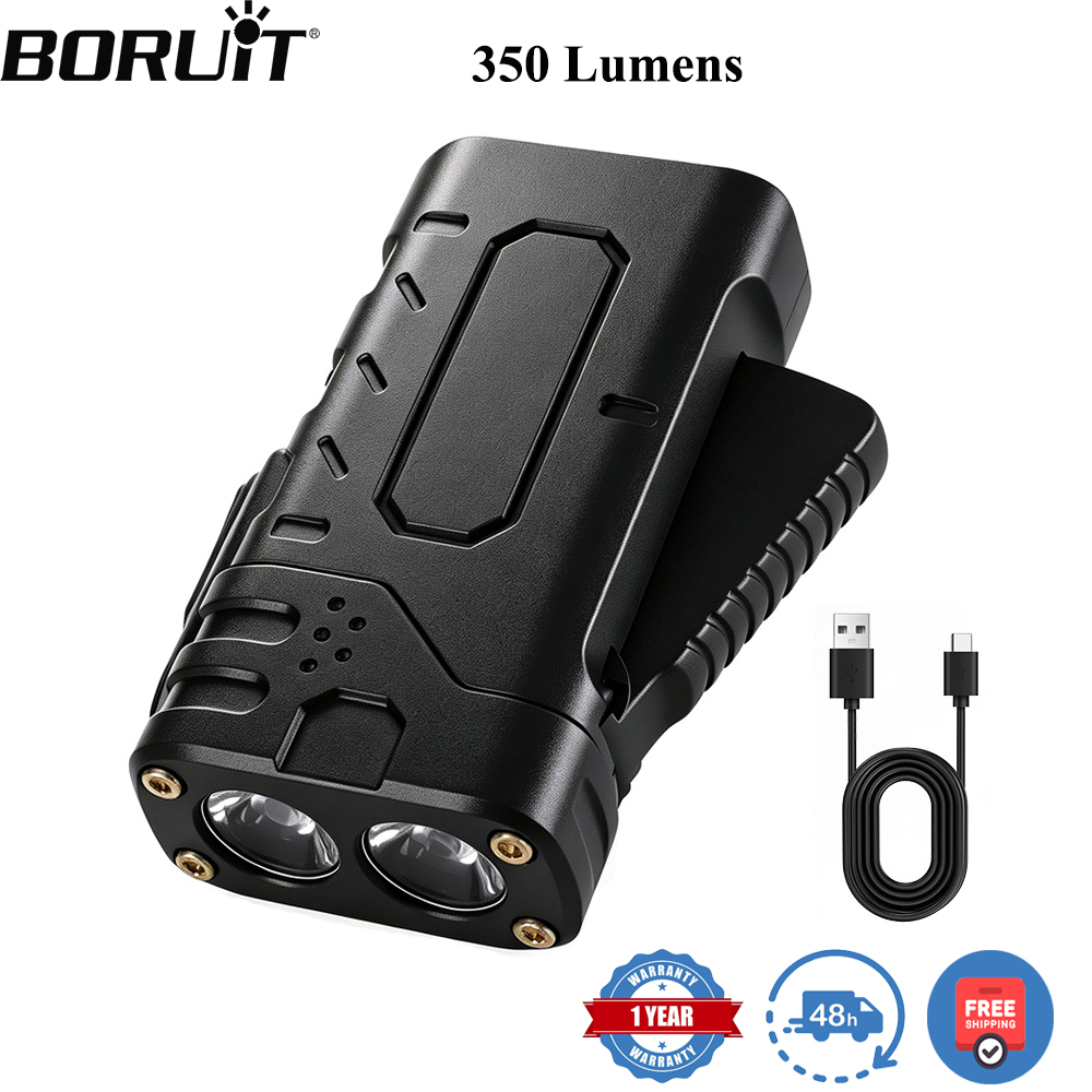 Outdoor Power Inc - BORUIiT Hand Crank EDC LED Flashlight