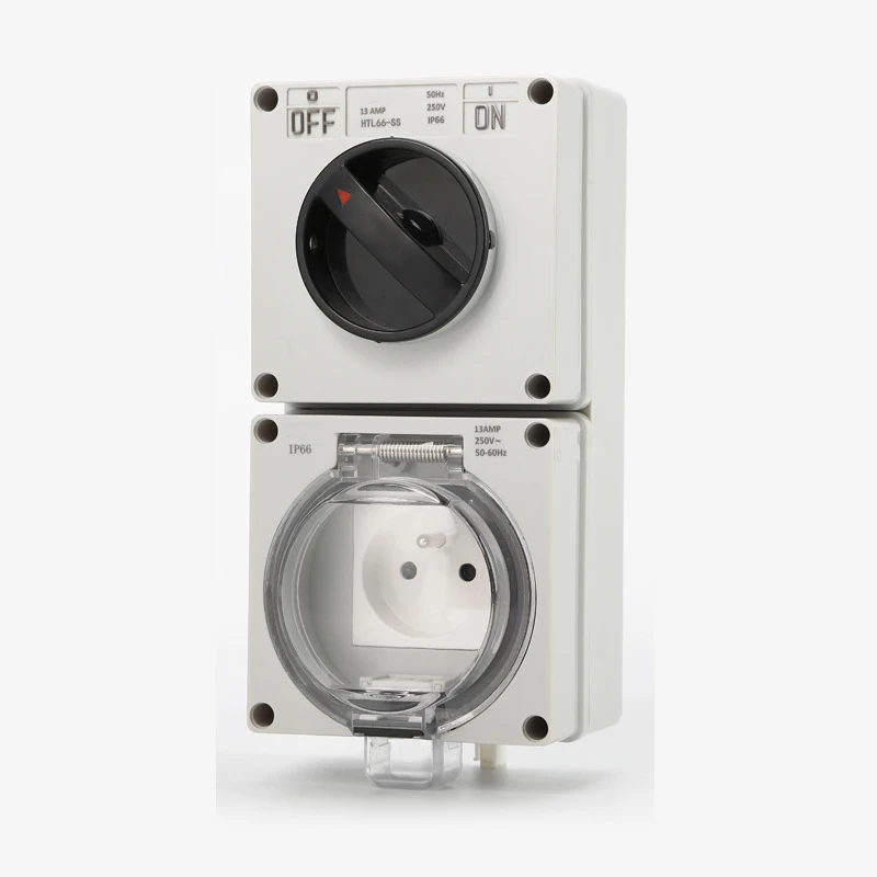 Outdoor Power Inlet Box - IP66 220V Waterproof Dust Proof Outdoor