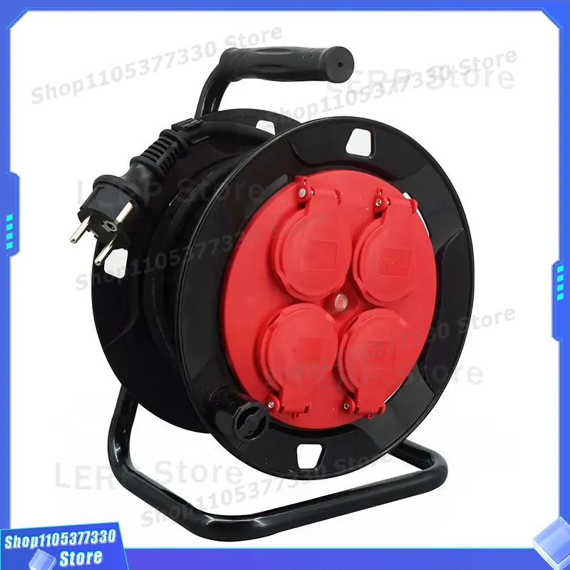 Outdoor Use Power Strip - 15M Schuko Extension Cable Reel IP44