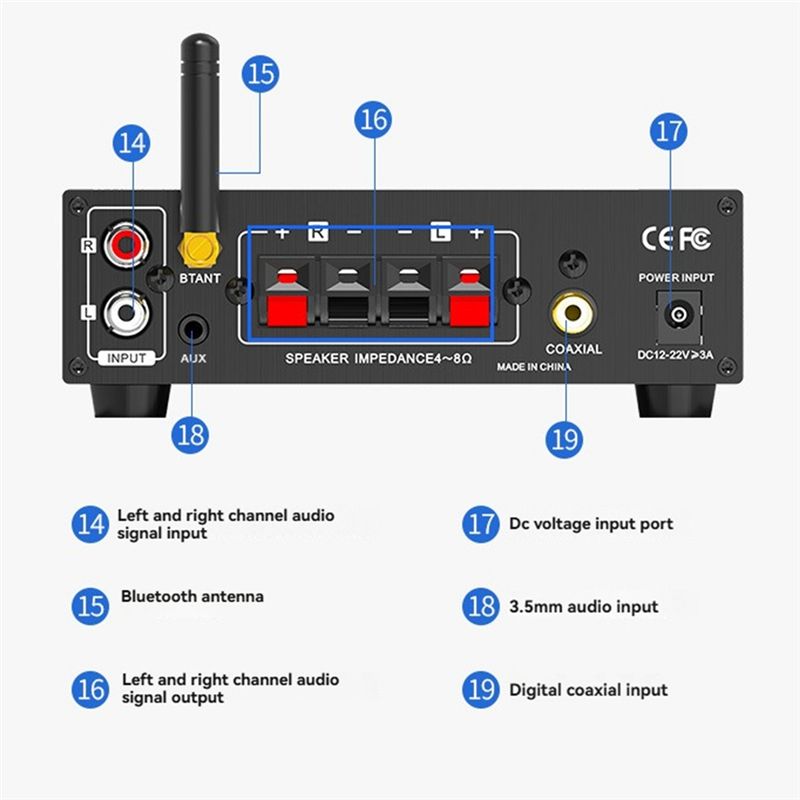 Lepy LP-T2 Hifi Audio Amplifie - Outdoor Power Plug In recension och pris
