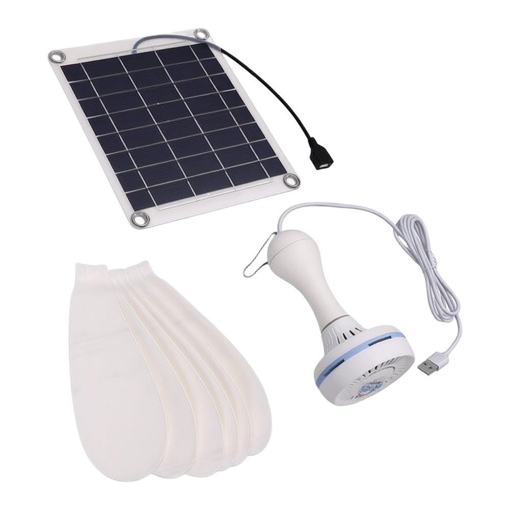 10W Solar Ceiling Fan Kit Dual - Outdoor Usb Power Outlet recension och pris
