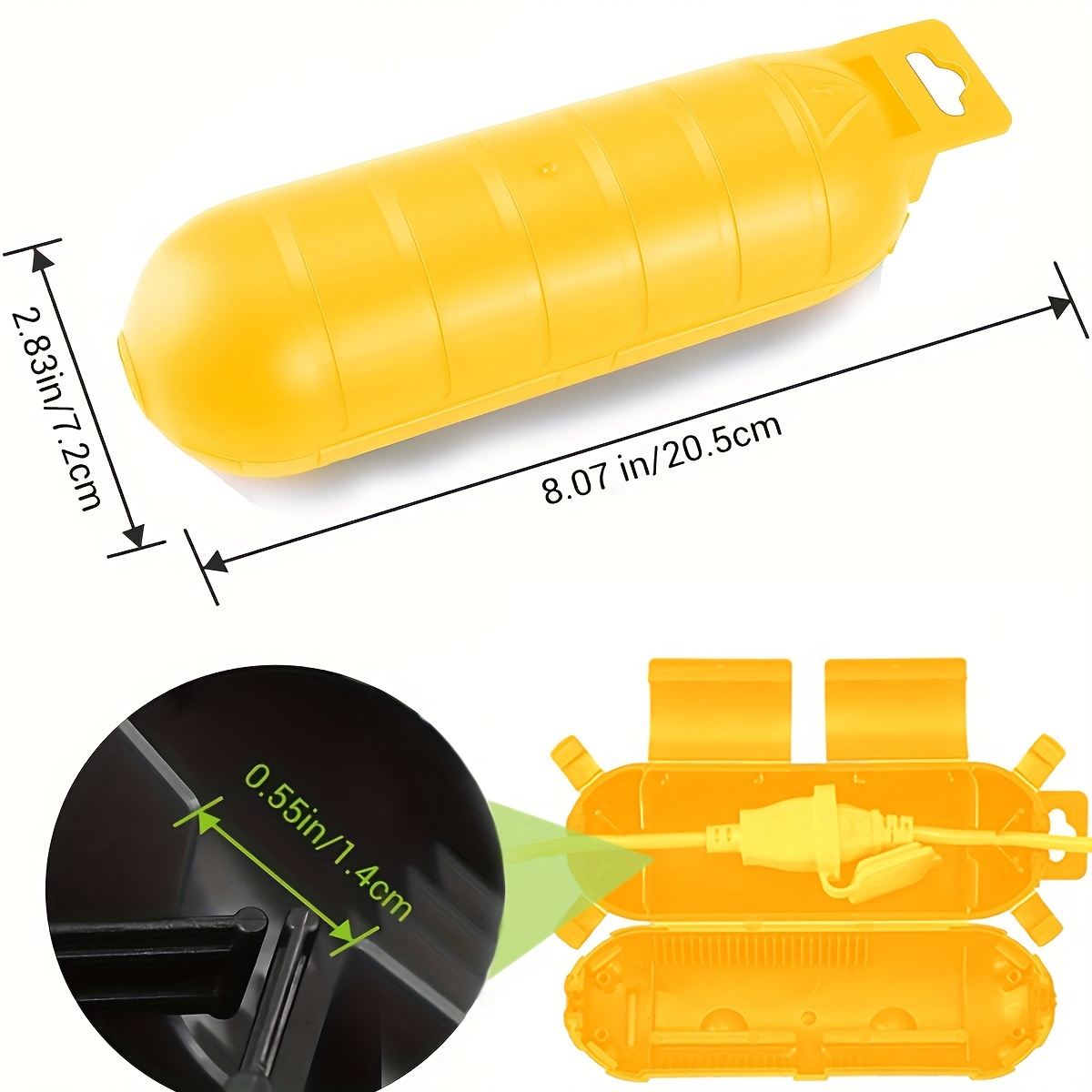 Extension Yellow Cord Safety C - Outdoor Power Extension Cord recension och pris