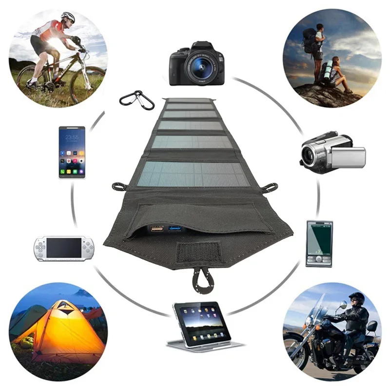 20W 6-Fold Portable Foldable S - Outdoor Usb Power Outlet recension och pris