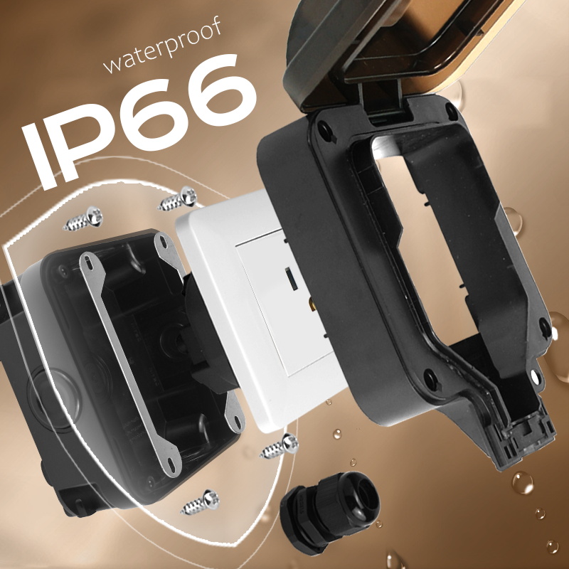 Avoir IP66 Wall Waterproof Soc - Outdoor Power Inlet Box recension och pris