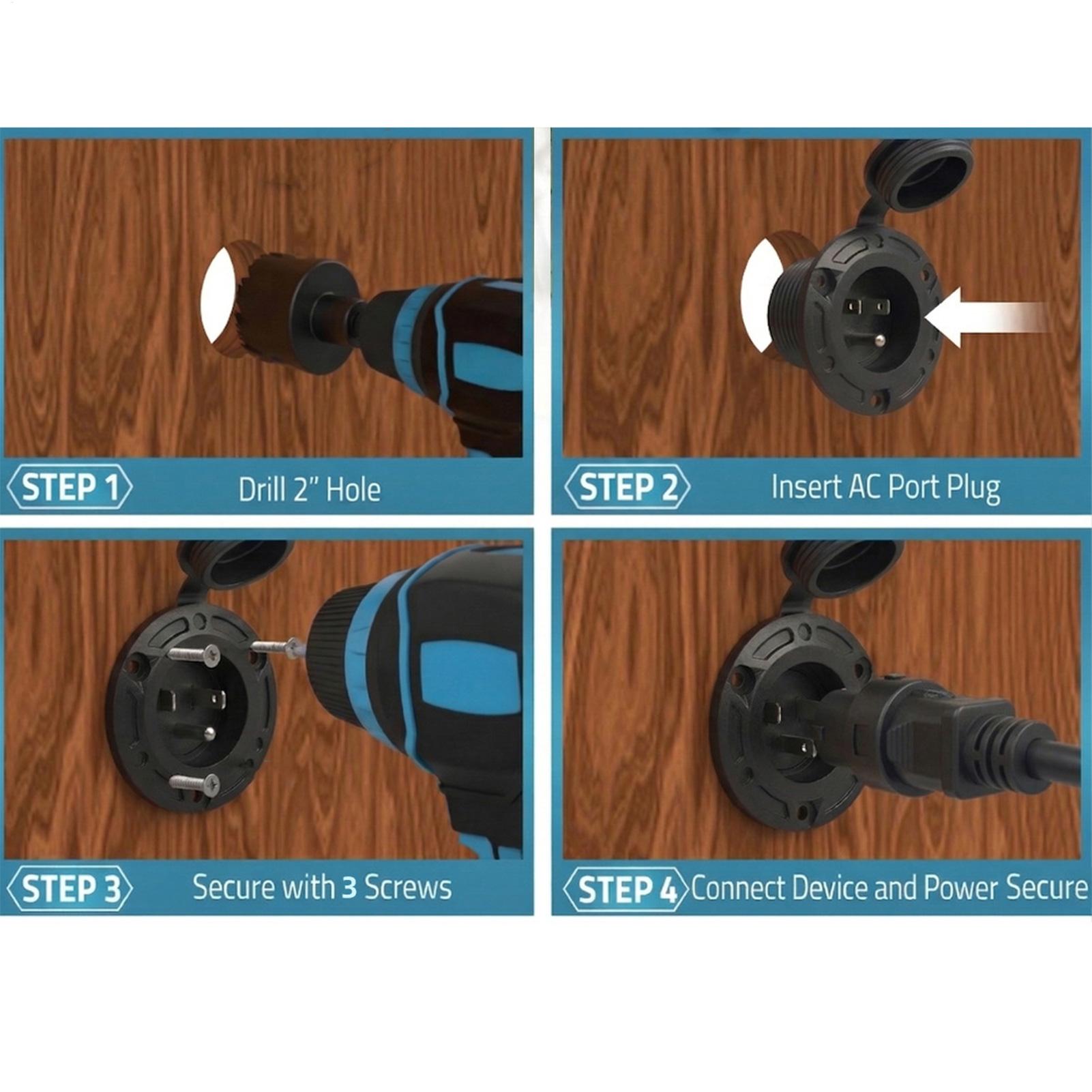 RV Shore Power Inlet 20A Water - Outdoor Power Inlet Box recension och pris