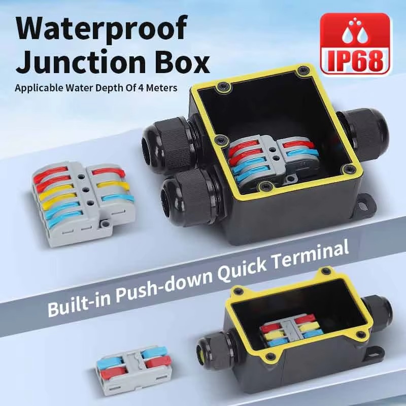 Junction Box Waterproof IP68 2 - Outdoor Power Plug In recension och pris