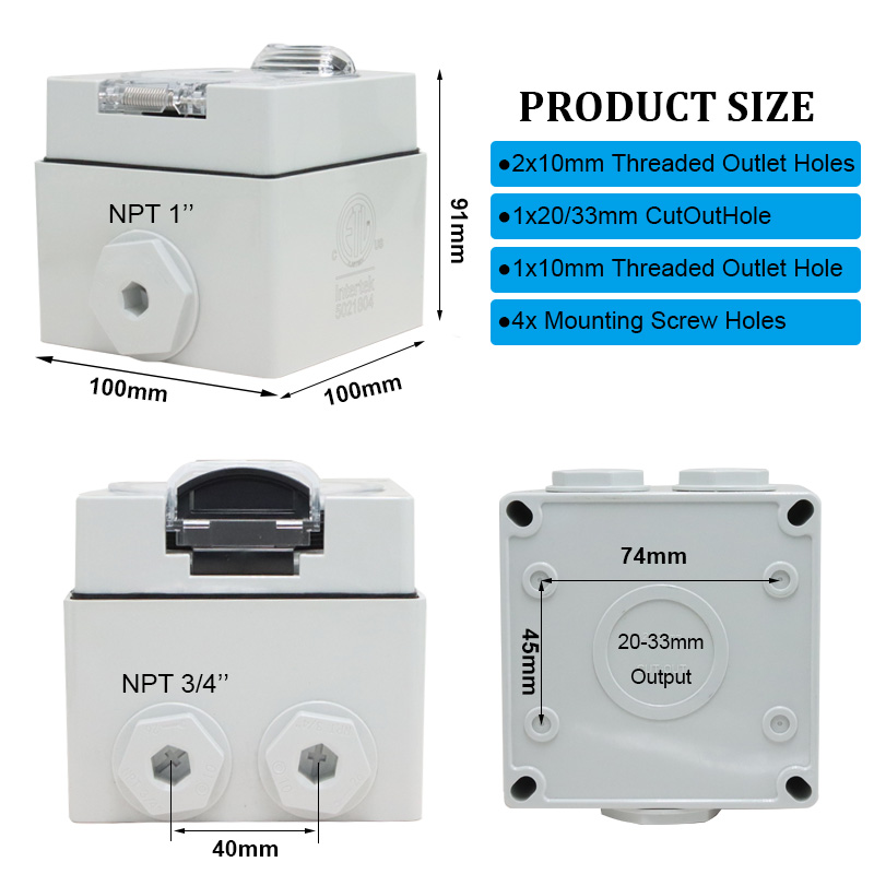 125/250V 20A Generator RV Powe - Outdoor Power Inlet Box recension och pris