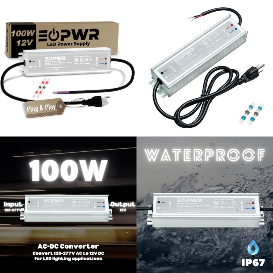 LED Driver Waterproof IP67 Pow - Outdoor Power Plug In recension och pris