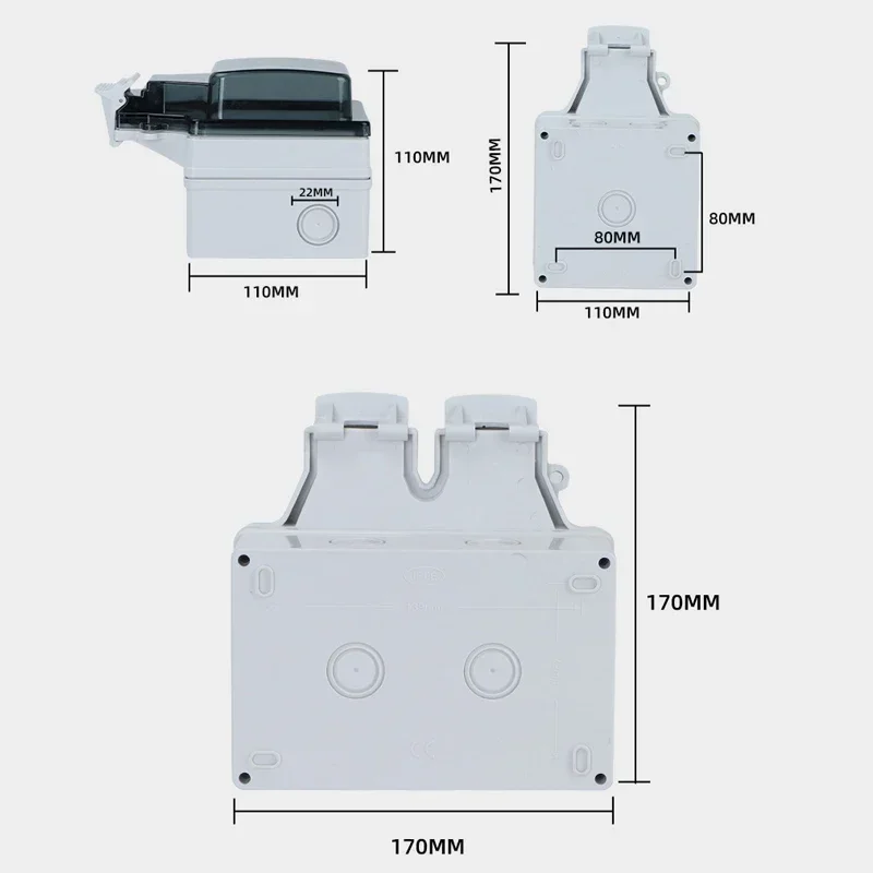 Tuya Waterproof Electrical Wal - Outdoor Power Inlet Box recension och pris