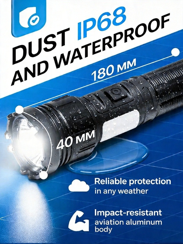 Laser Handheld Flashlight Rech - Outdoor Power Inc recension och pris