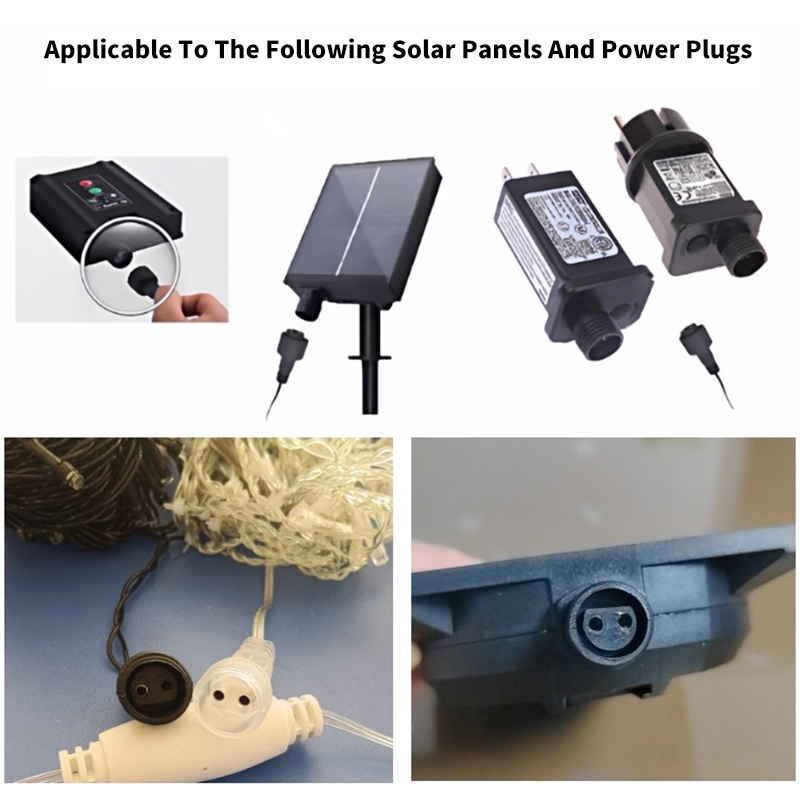 Outdoor 2Pin LED Connector wit - Outdoor Power Extension Cord recension och pris
