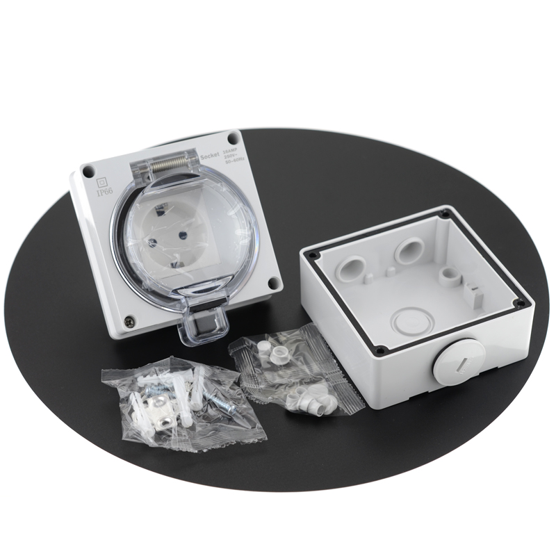 IP66 Waterproof Socket French  - Outdoor Power Inlet Box recension och pris