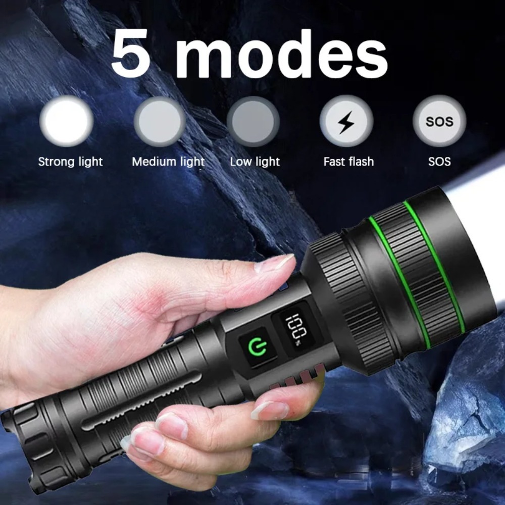 Powerful LED Flashlight Zoomab - Outdoor Power Inc recension och pris