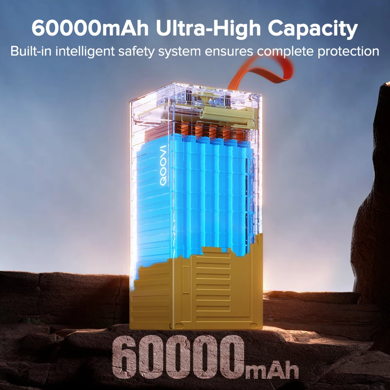 QOOVI 60000mAh Power Bank 22.5 - Outdoor Usb Power Outlet recension och pris